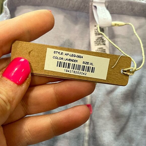 NWT Skims Lace Pointelle Leggings Lavender Size XL - Picture 5 of 8